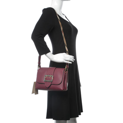 Burberry Soft Grain Calfskin Small Medley Crossbody Dark Plum 2 of 6