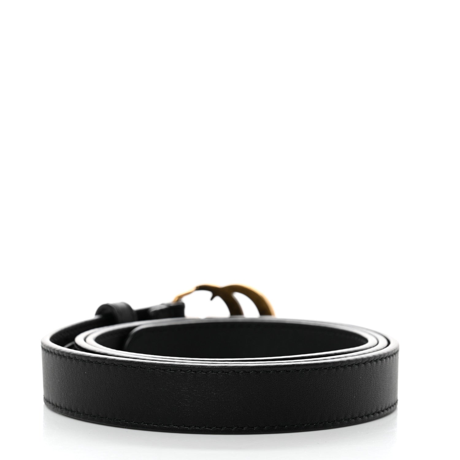 Gucci Calfskin Double G 20mm Belt 85 34 Black 2 of 6