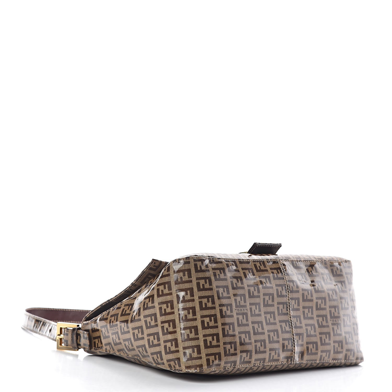 Fendi Vinyl Zucchino Mama Baguette Tobacco 4 of 9