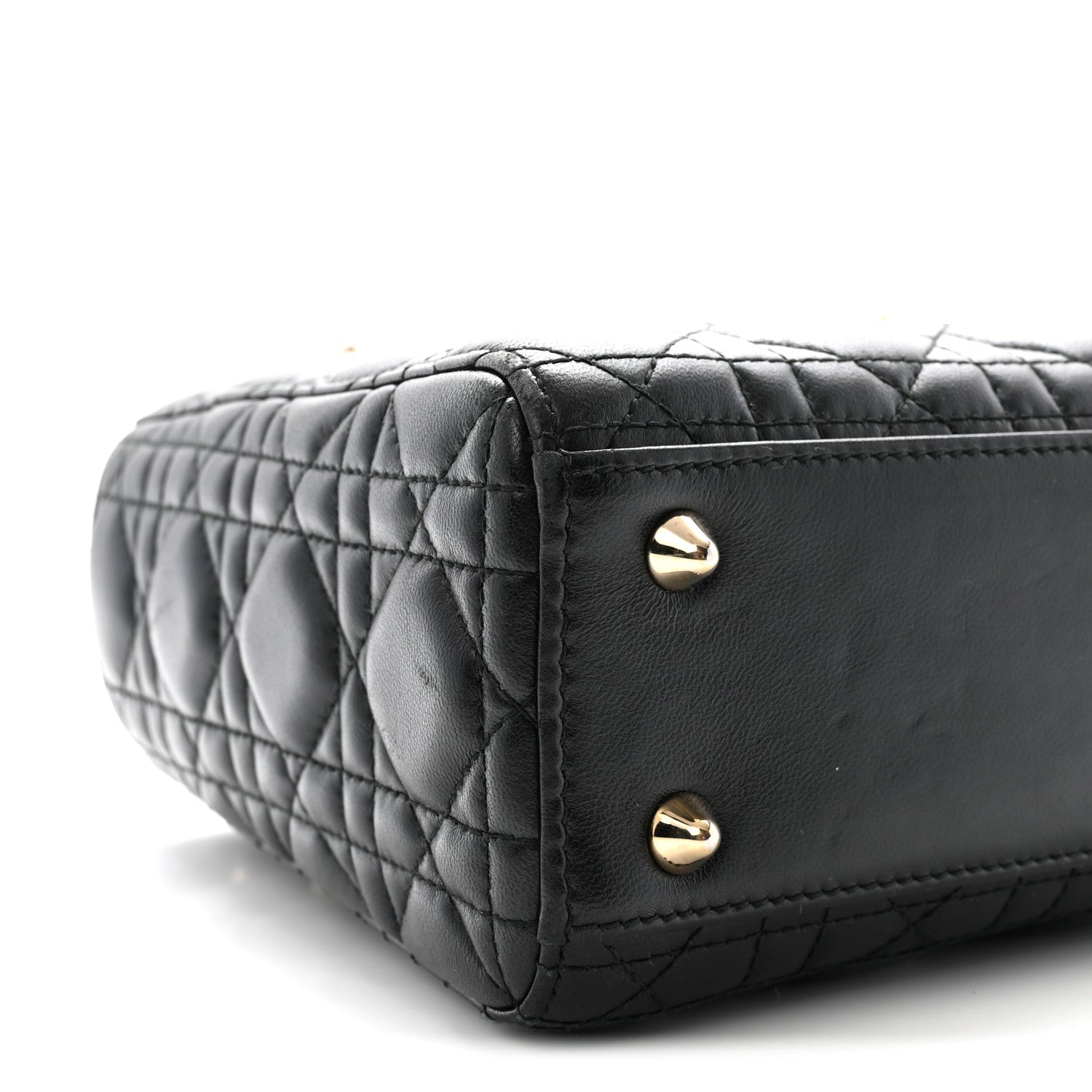 Christian Dior Lambskin Cannage Small My ABCDior Lady Dior Black 8 of 9