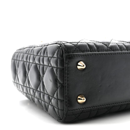 Christian Dior Lambskin Cannage Small My ABCDior Lady Dior Black 8 of 9
