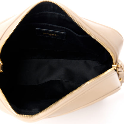 Saint Laurent Calfskin Matelasse Monogram Lou Camera Bag Dark Latte 5 of 11