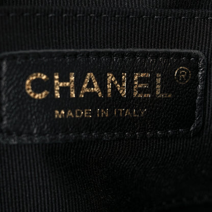 Chanel Lambskin Quilted Small Duma Drawstring Backpack Black 10 of 13