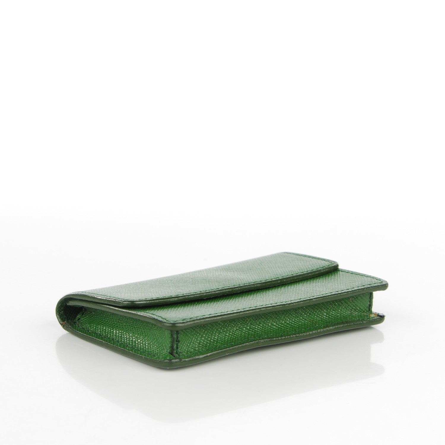 Prada Saffiano Card Holder Larice 4 of 8