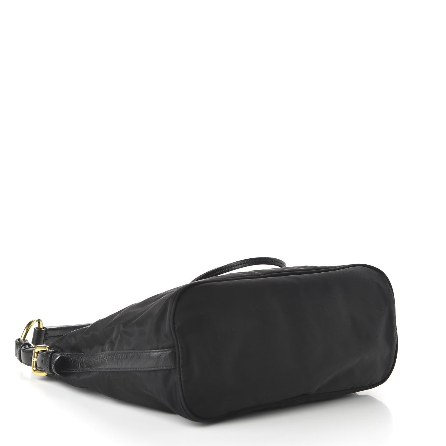 Prada Tessuto Nylon Nappa Hobo Black 4 of 9