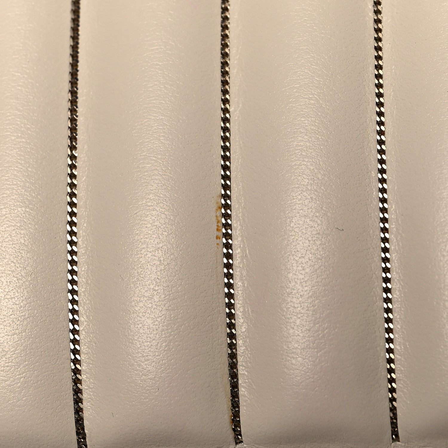 Salvatore Ferragamo Nappa Vertical Quilted Ginny Shoulder Bag White 12 of 12