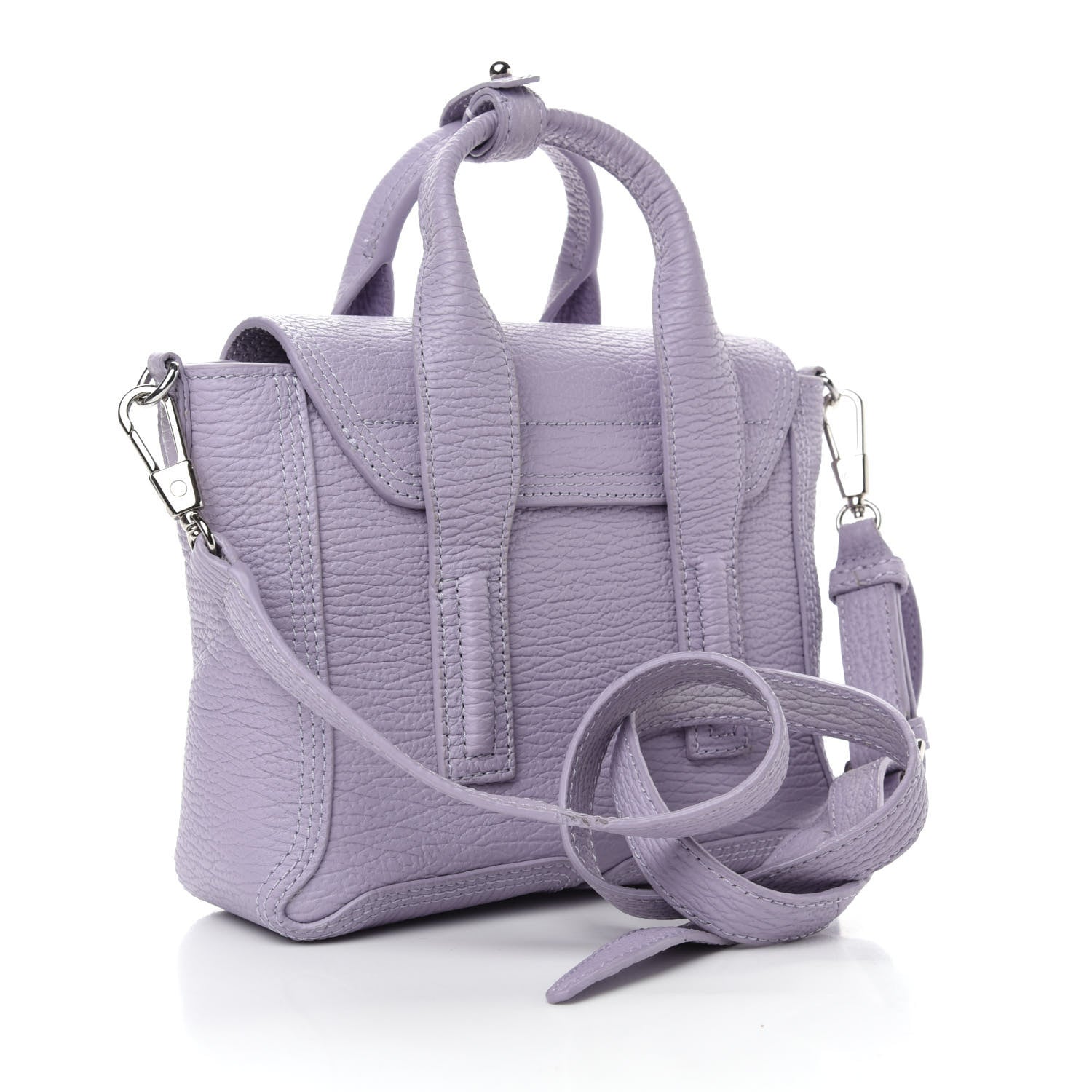 3.1 Phillip Lim Textured Calfskin Mini Pashli Satchel Lilac 3 of 15