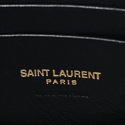 Saint Laurent Grain De Poudre Matelasse Monogram Mini Lou Camera Bag Black 6 of 11