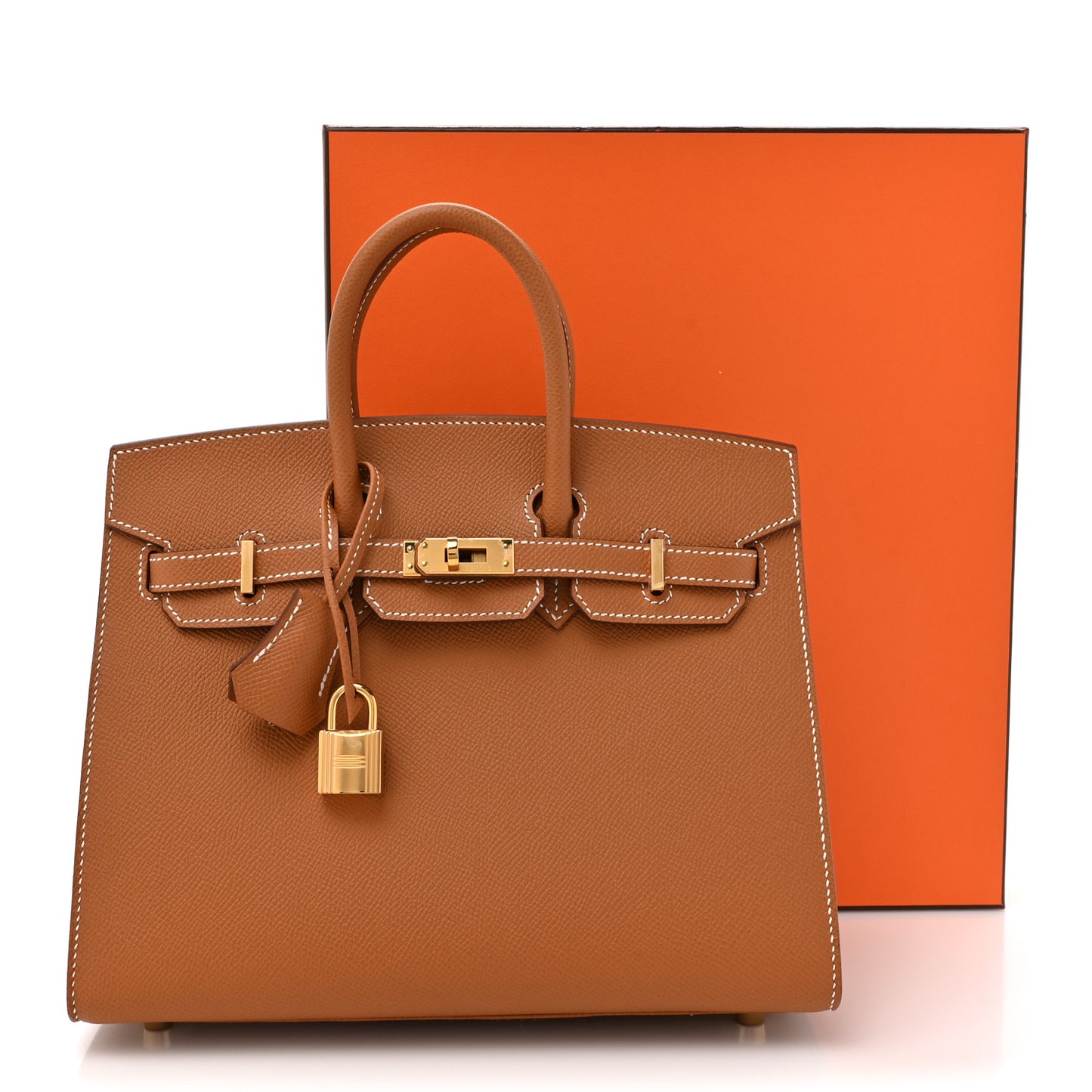 Epsom Birkin Sellier 25 Gold