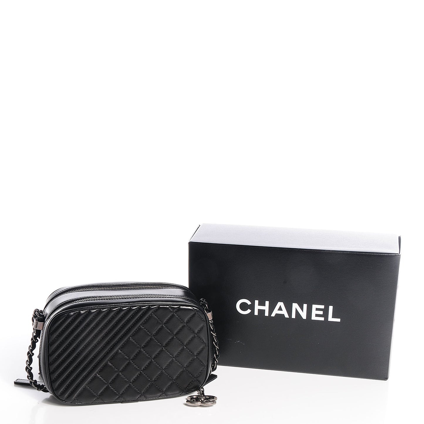 Lambskin Small Coco Boy Camera Case Black