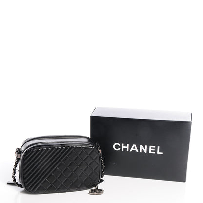 Chanel Lambskin Small Coco Boy Camera Case Black 5 of 8