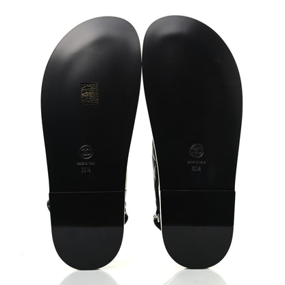 Chanel Lambskin Velcro Dad Sandals 39.5 So Black 4 of 4
