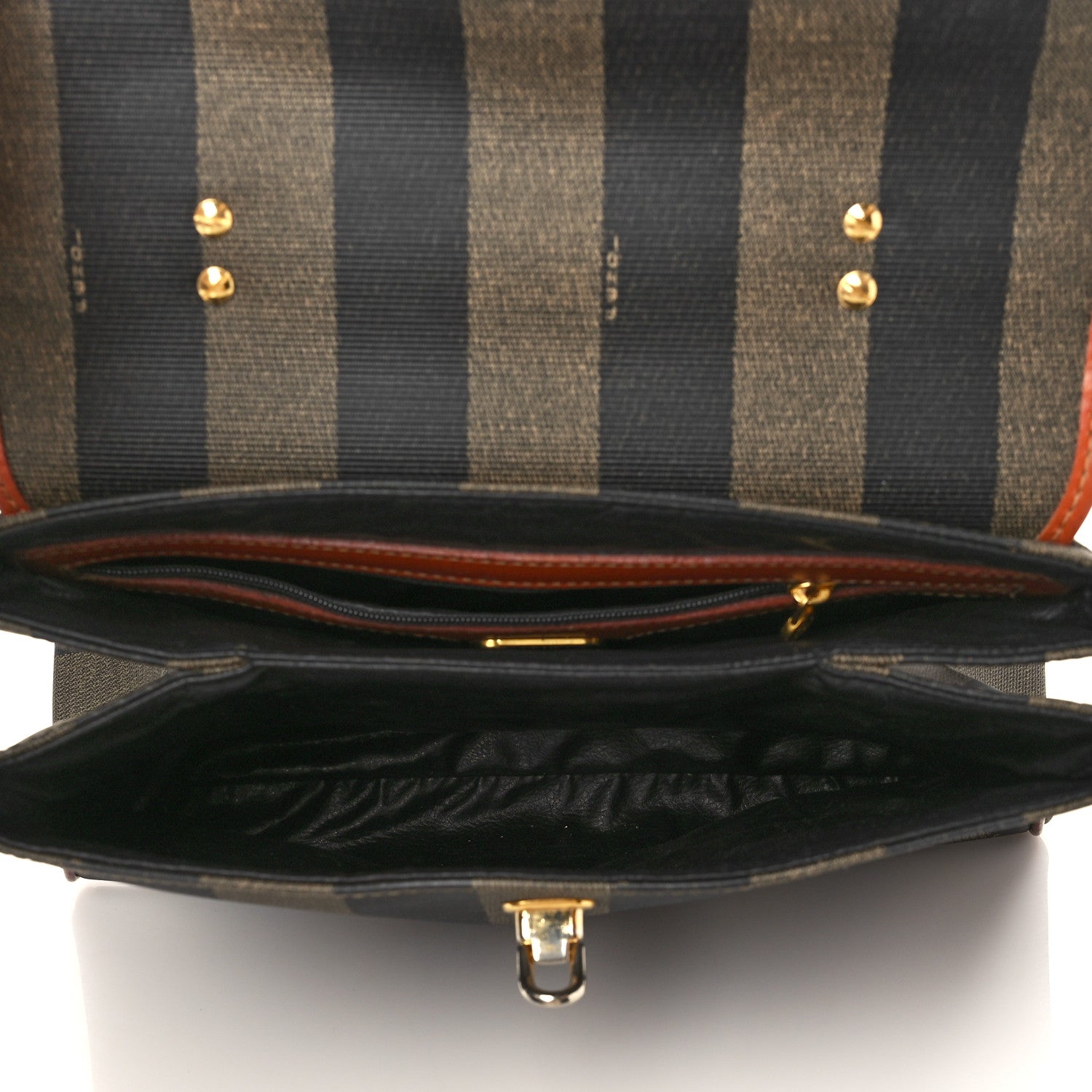 Fendi Pequin Top Handle Bag Cuoio 4 of 7