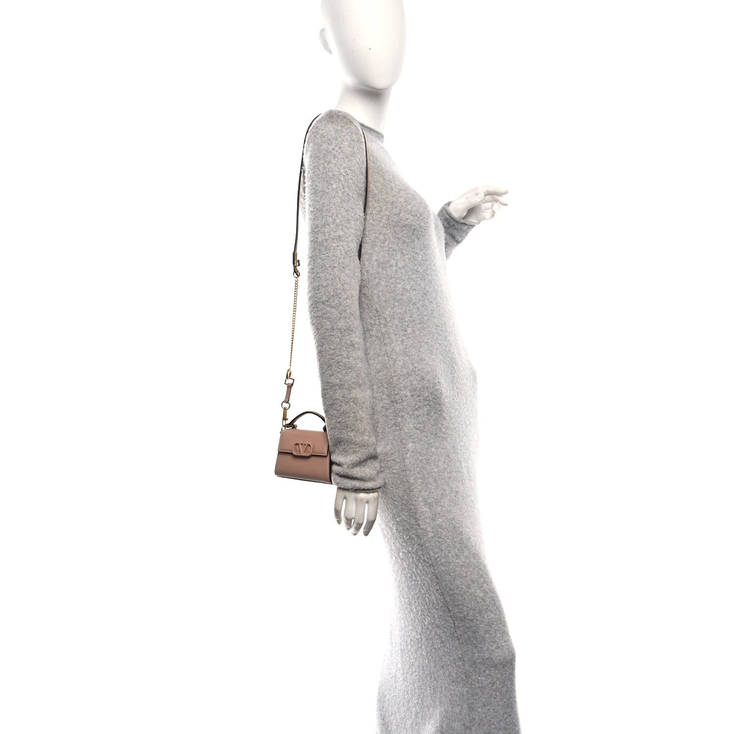 Valentino Garavani Calfskin Micro VSling Top Handle Bag Rose Cannelle 2 of 10