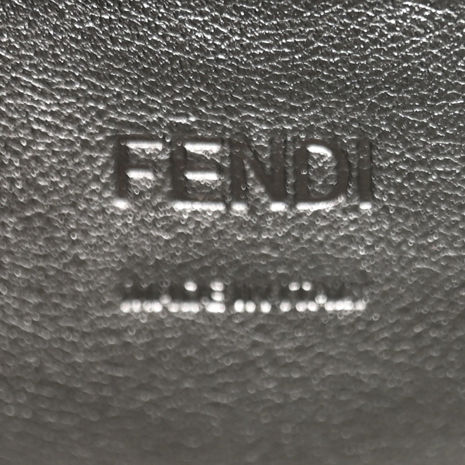 Fendi Crystal Vitello Laminato FF Mini Baguette Crystal Argento 6 of 12