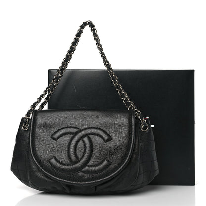 Chanel Caviar Large Half Moon Flap Black 10 of 10