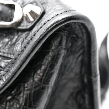 Balenciaga Agneau Arena Silver Hardware Small Le City Black 11 of 14