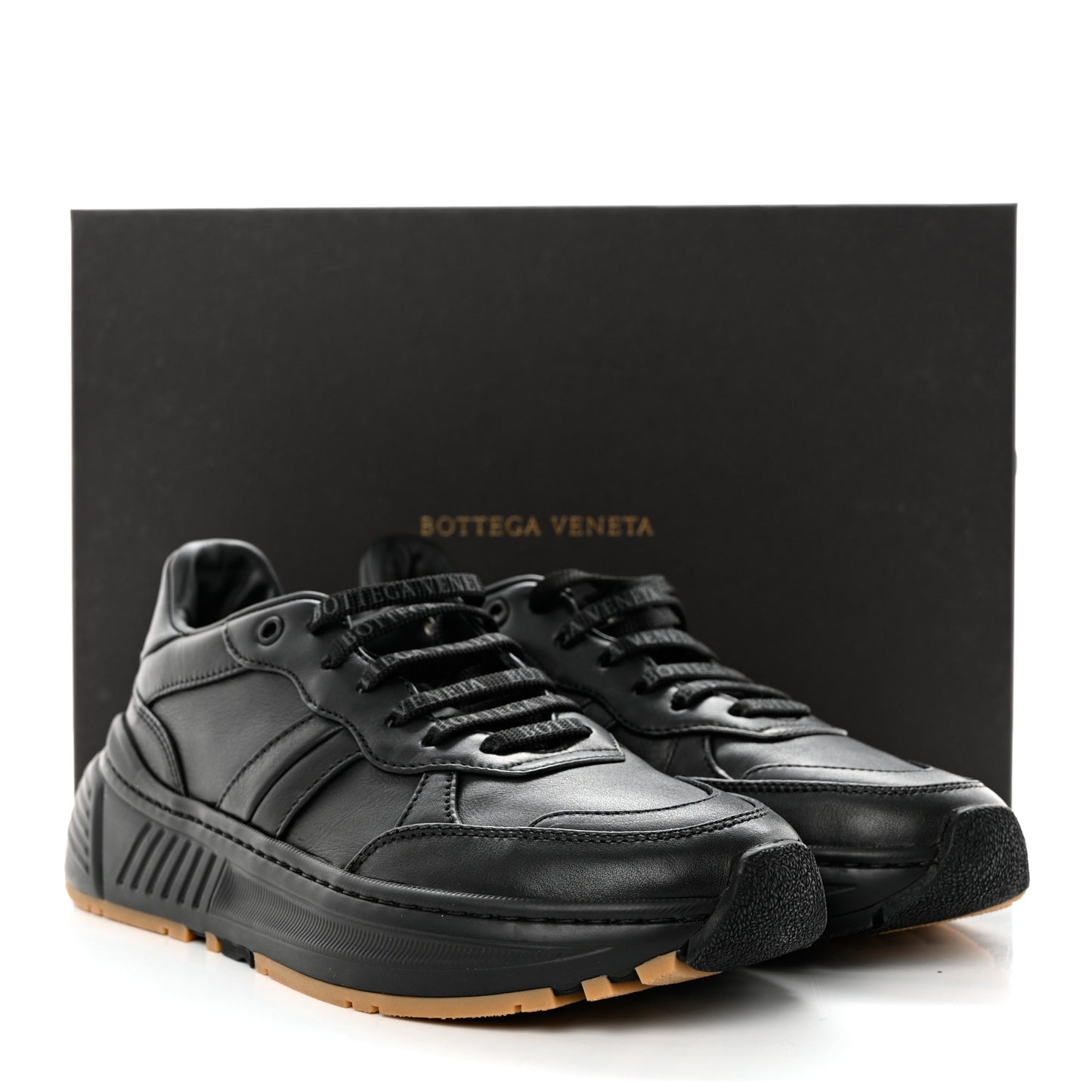 Calfskin Mens The Speedster Sneakers 40 Black