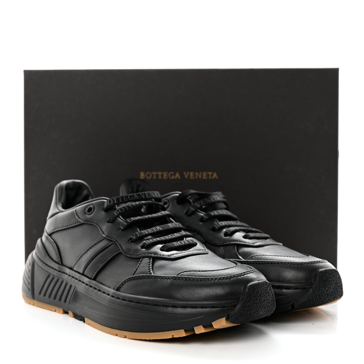 Bottega Veneta Calfskin Mens The Speedster Sneakers 40 Black 8 of 8