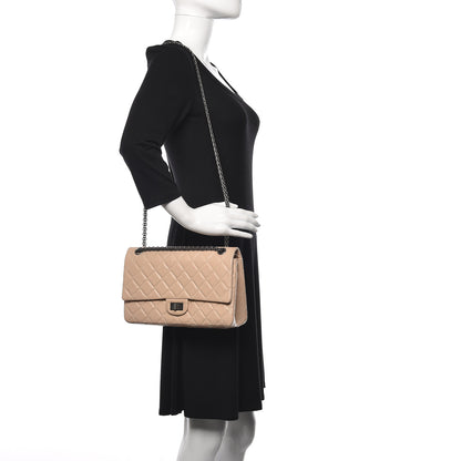 Chanel Aged Calfskin Quilted 2.55 Reissue 226 Flap Light Beige 2 of 12