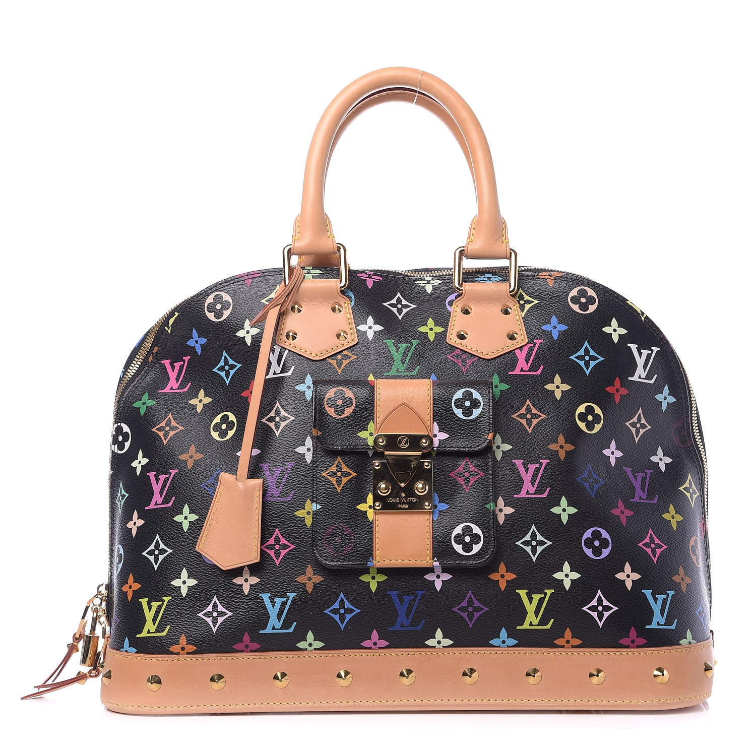 Louis Vuitton Monogram Multicolor Alma GM Black 1 of 10