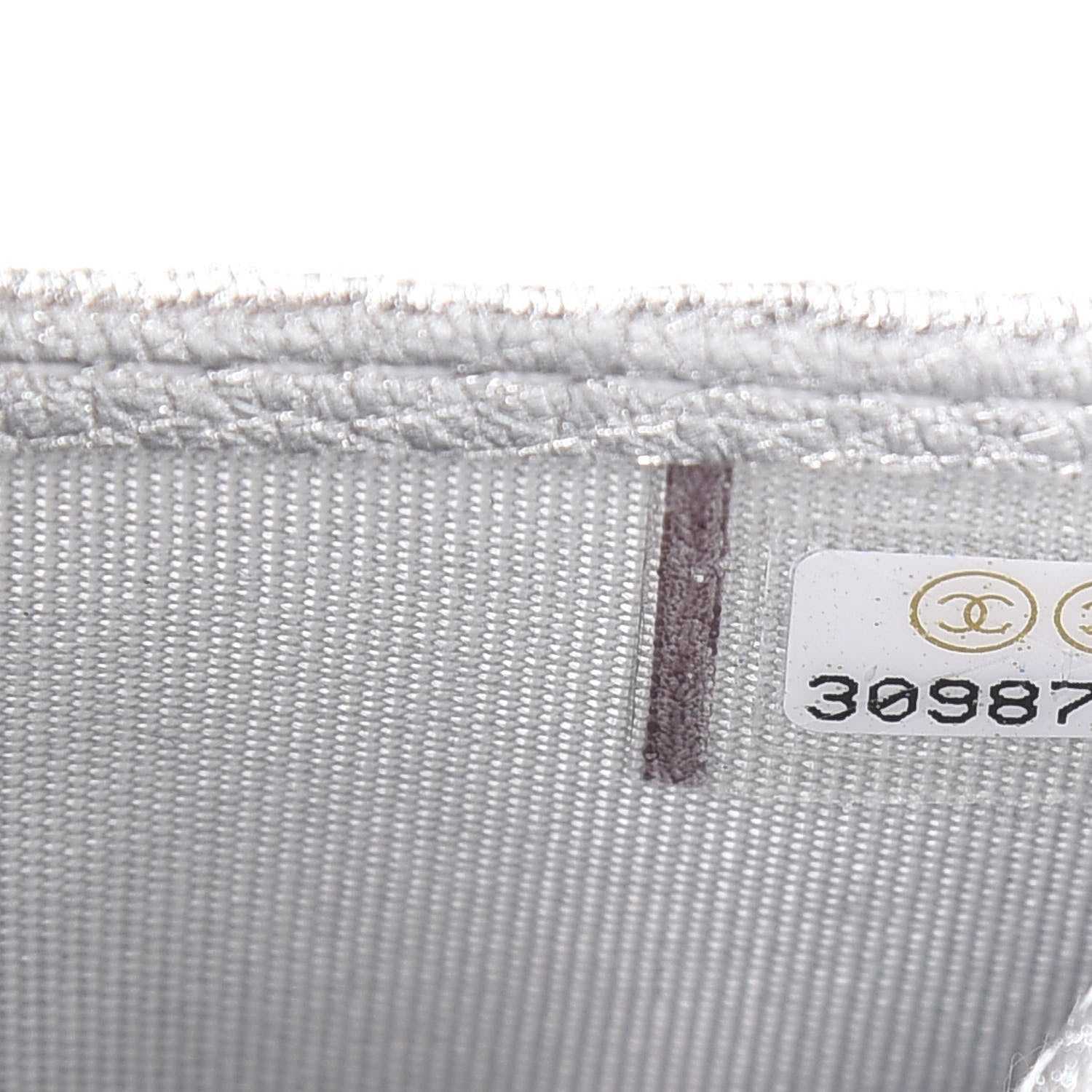 Chanel Metallic Lambskin Quilted Card Holder Silver 8 of 9