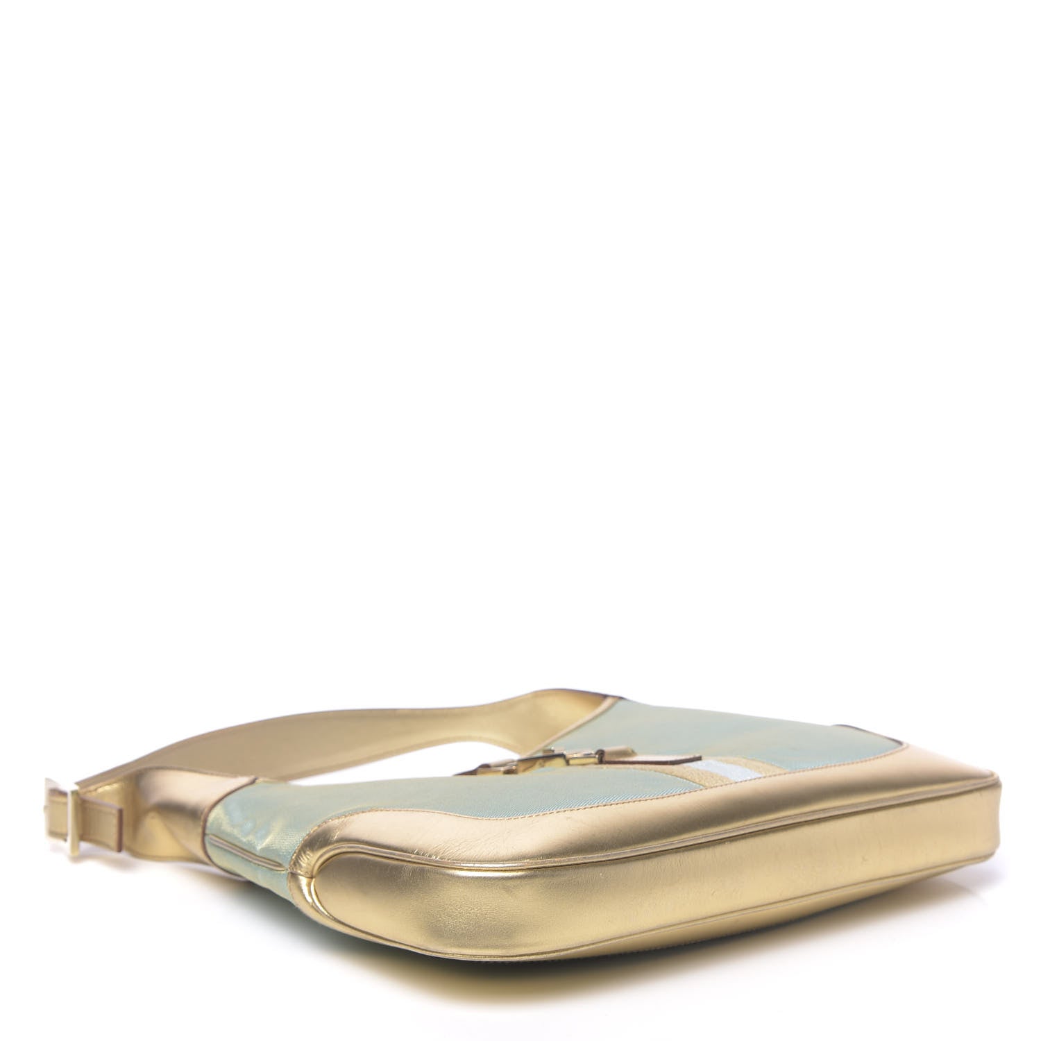 Gucci Metallic Calfskin Jackie O Hobo Gold 4 of 11
