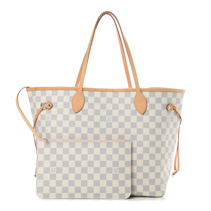 Louis Vuitton Damier Azur Neo Neverfull MM Rose Ballerine 1 of 13
