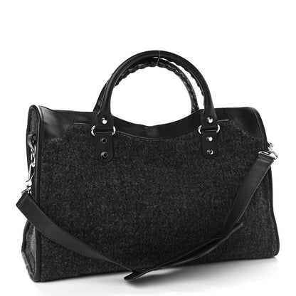 Balenciaga Alpaca Calfskin Classic Silver Hardware City Black 3 of 9