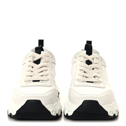 Hermes Parachute Fabric Calfskin Impulse Sneakers 36 White 3 of 9