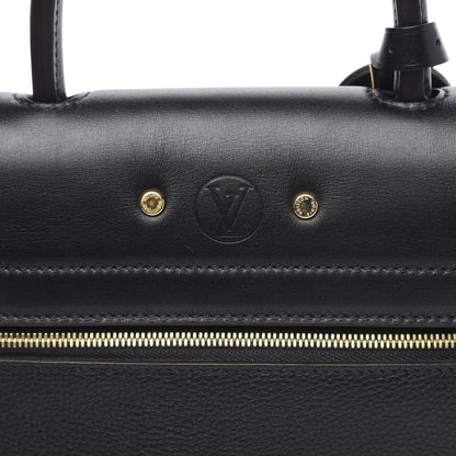 Louis Vuitton Calfskin Taurillon Studded City Steamer One Handle Bag Black 7 of 10