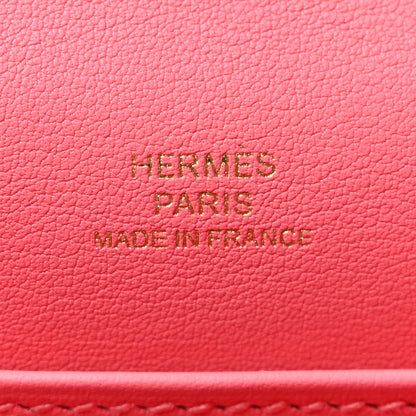 Hermes Swift Kelly Pochette Clutch Rose Azalee 6 of 14