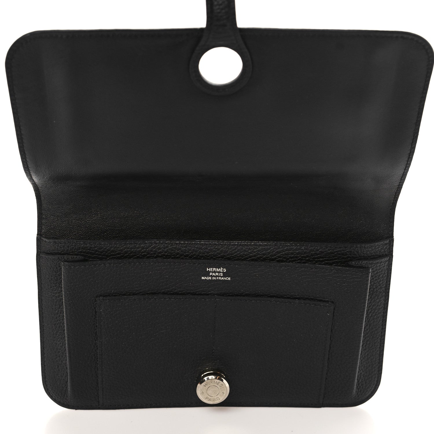 Hermes Togo Dogon Duo Wallet Black 5 of 8