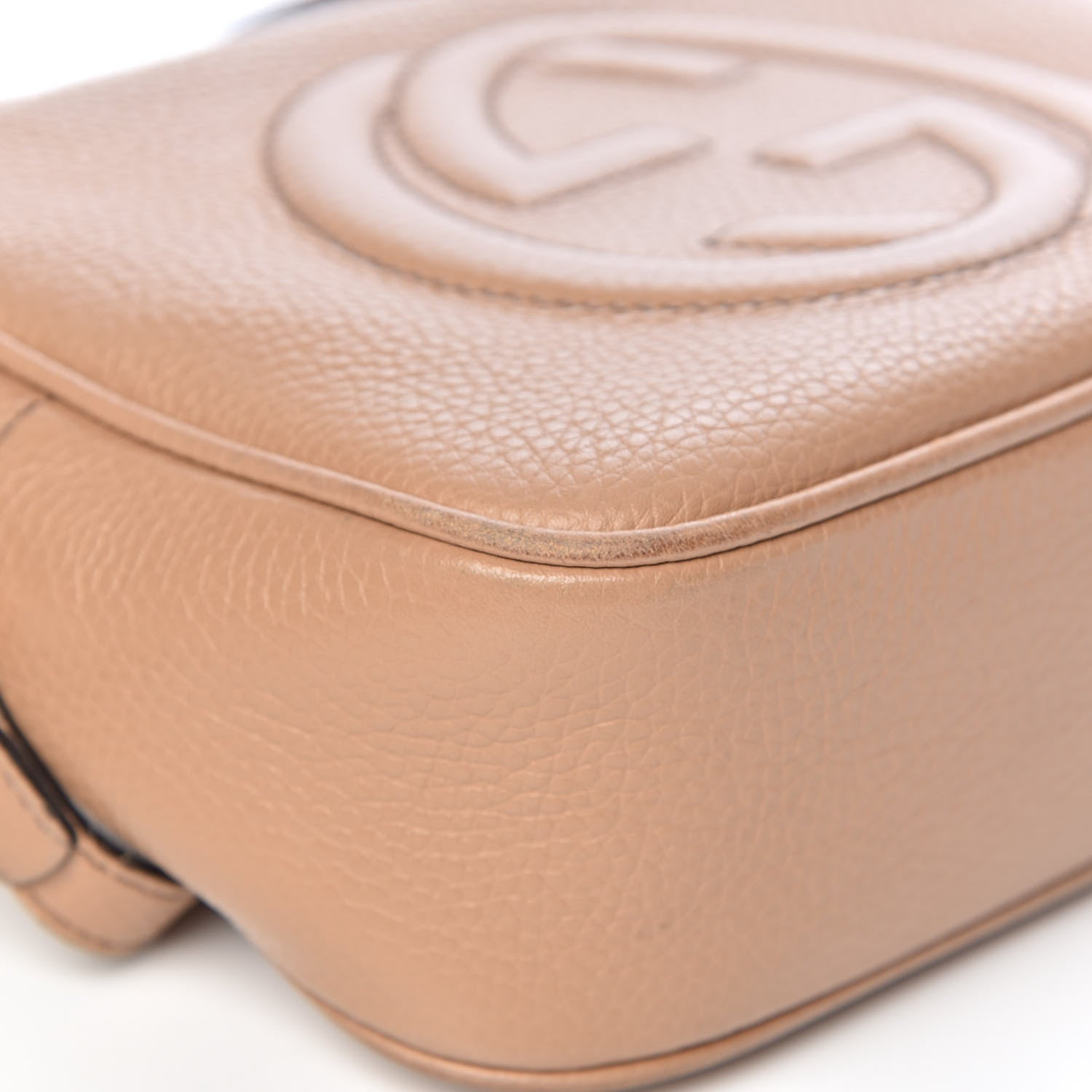 Gucci Pebbled Calfskin Small Soho Disco Bag Rose Beige 10 of 14