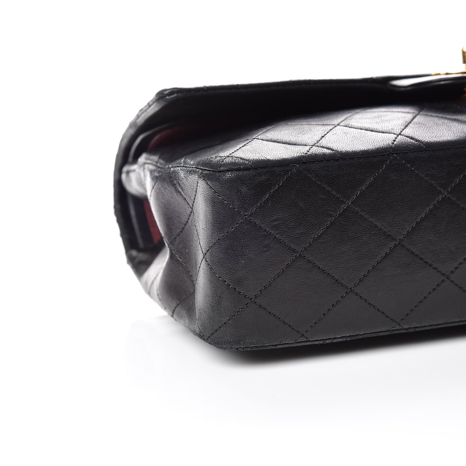 Chanel Lambskin Quilted Medium Double Flap Black 5 of 19