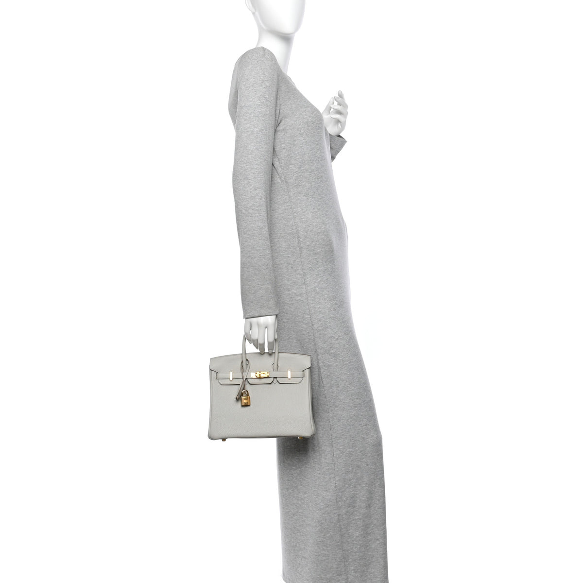 Hermes Togo Birkin 25 Gris Perle 2 of 10