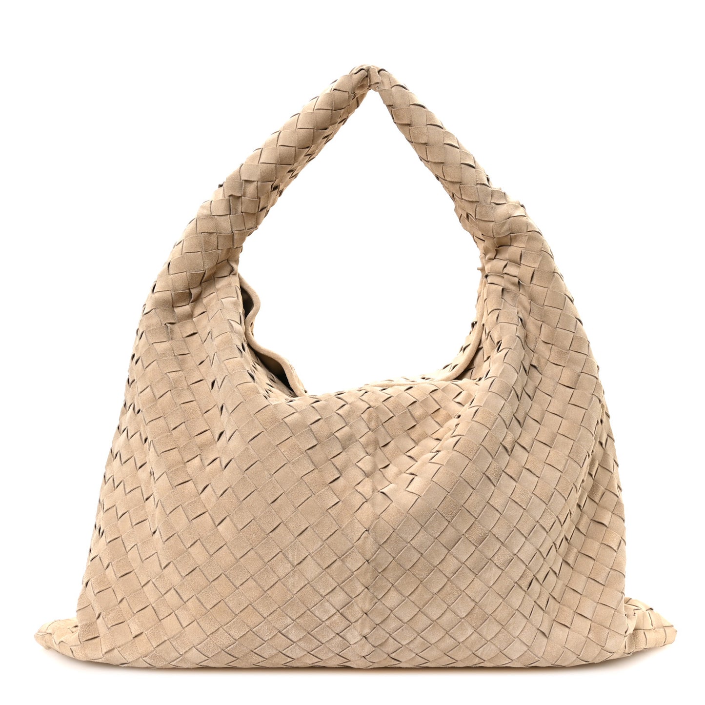 Suede Intrecciato Large Hop Ecru