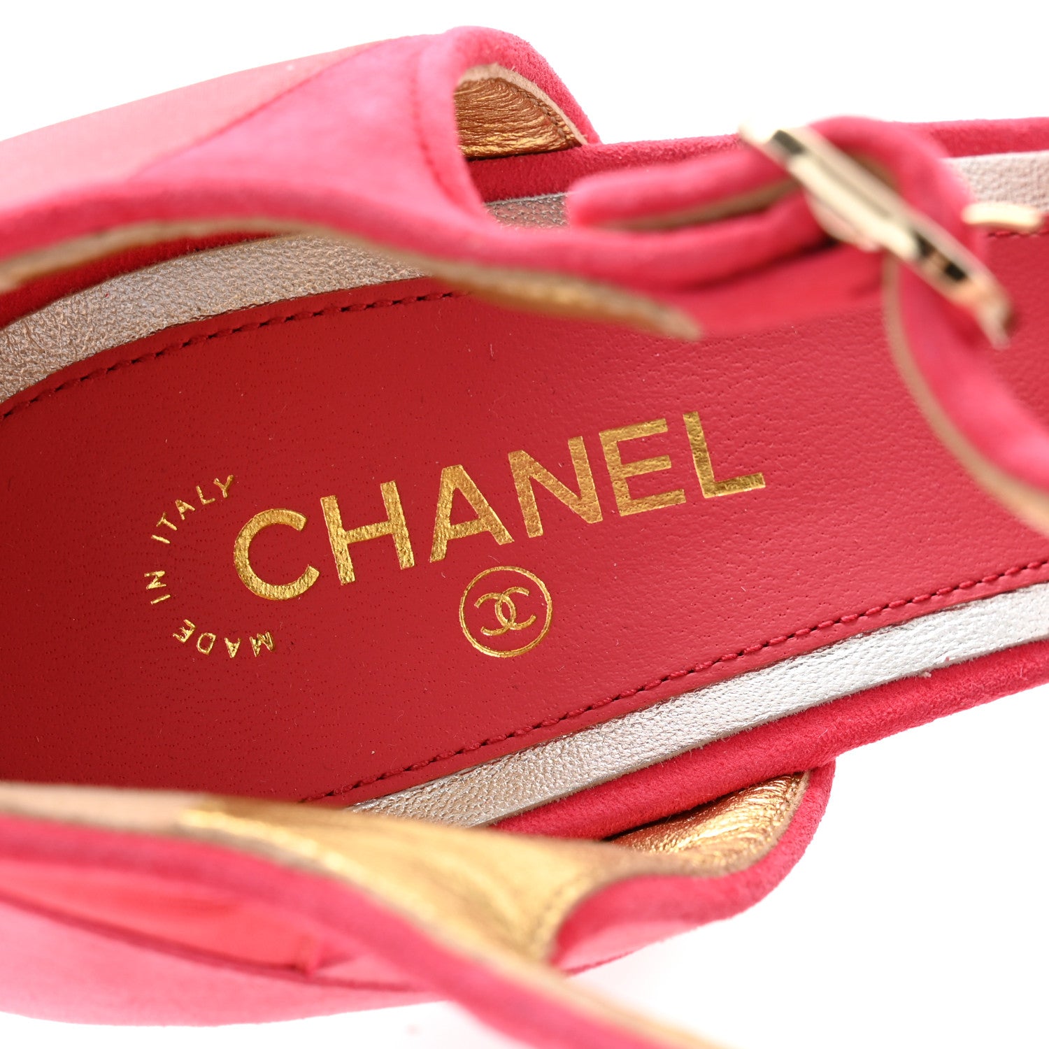 Chanel Silk Grosgrain Cap Toe Patchwork Pumps 39 Pink 6 of 9