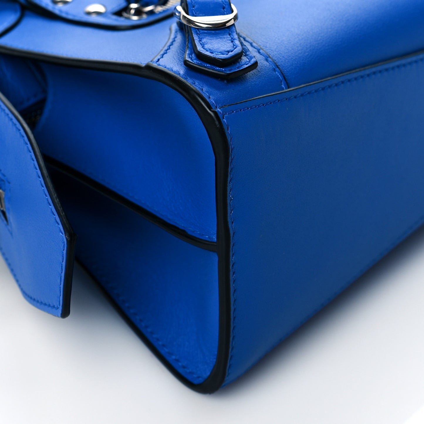 Smooth Calfskin Neo Classic Silver Hardware Mini City Bleu