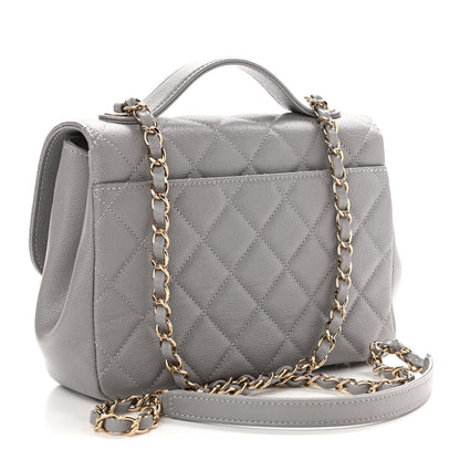 Chanel Caviar Quilted Medium Business Affinity Flap Grey 3 of 9