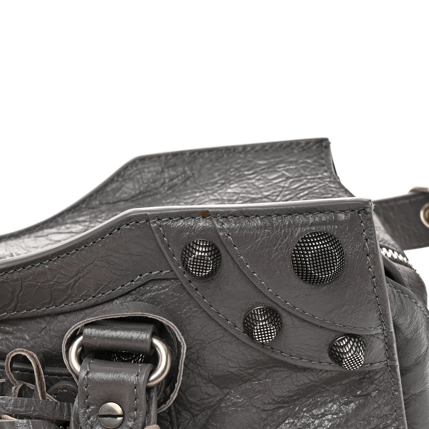 Balenciaga Agneau Arena Neo Cagole City Handbag Dark Grey 12 of 12