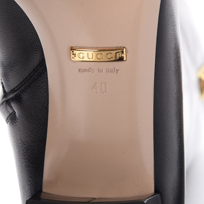 Gucci Calfskin Web Knee High Boots 40 Black 8 of 10