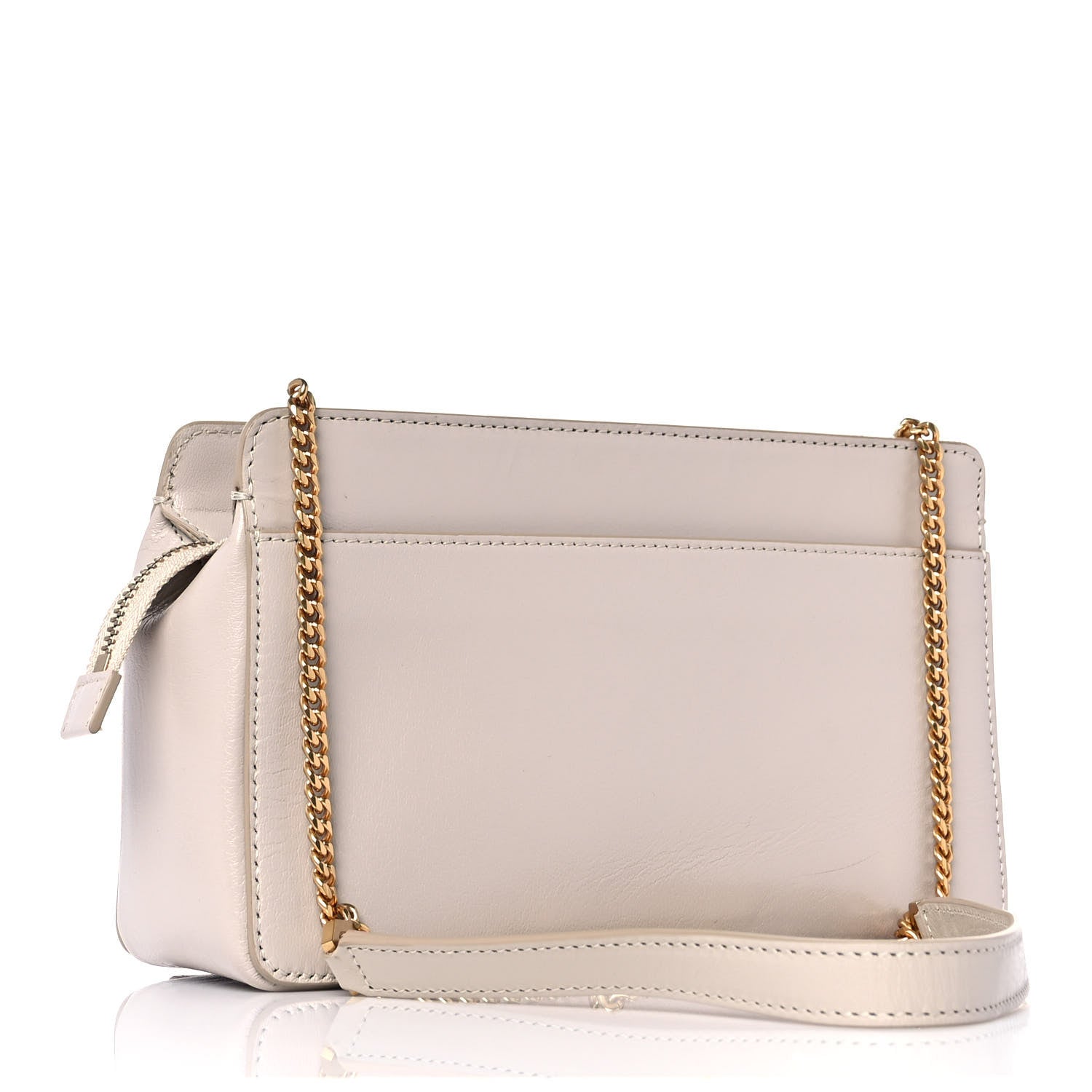 Givenchy Goatskin Diamond Quilted Pocket Crossbody Natural 2 of 7