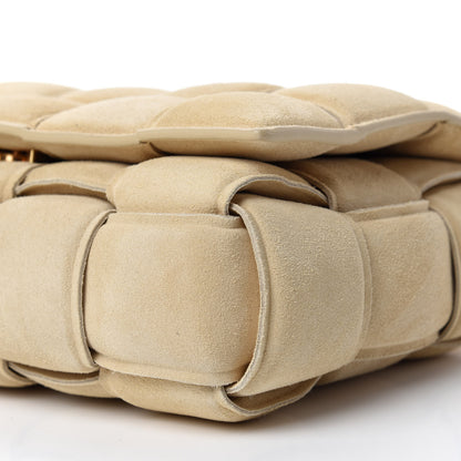 Bottega Veneta Suede Calfskin Maxi Intrecciato Padded Cassette Crossbody Bag Sand 7 of 9