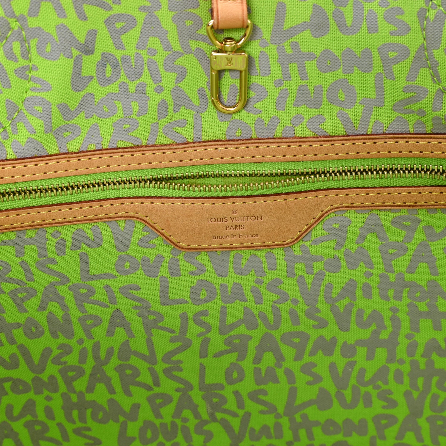 Louis Vuitton Monogram Graffiti Neverfull GM Green 6 of 13