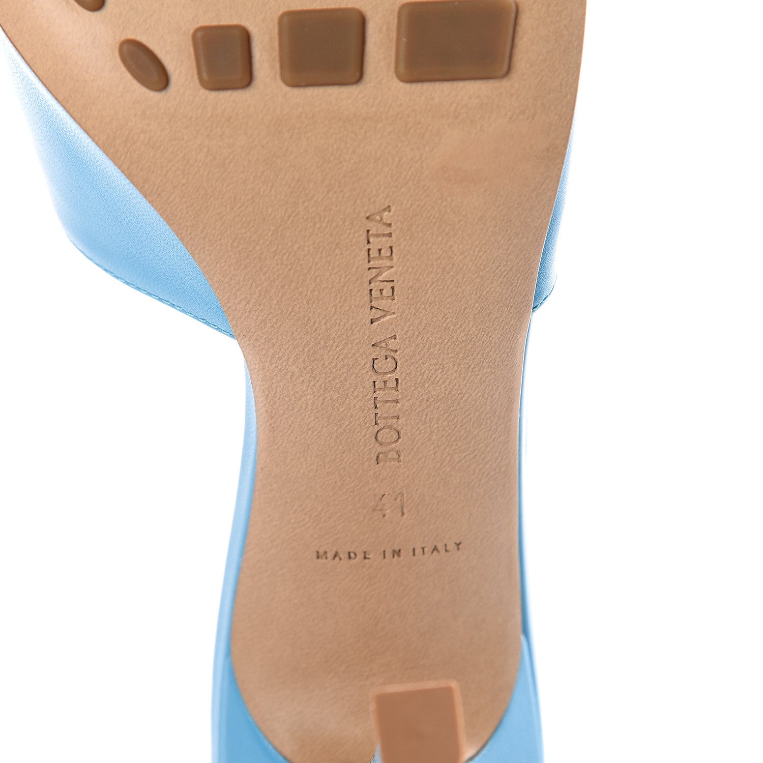 Bottega Veneta Lambskin Stretch Mule Sandals 41 Sky Blue 7 of 7