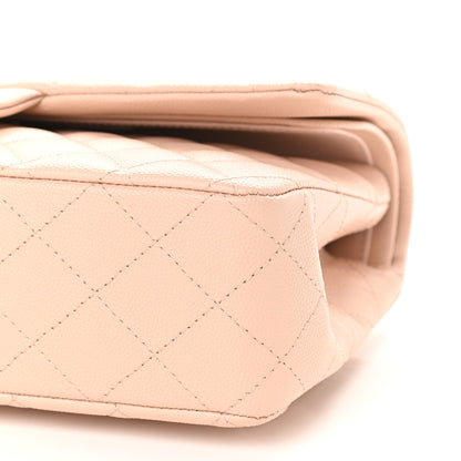 Chanel Caviar Quilted Medium Double Flap Light Beige 9 of 9