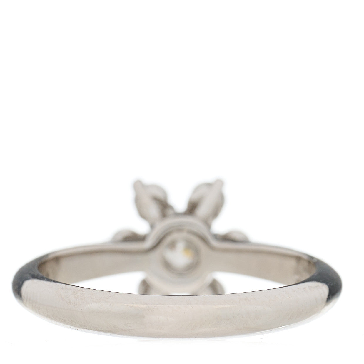 Tiffany Platinum Diamond Flower Ring 48 4.5 4 of 5