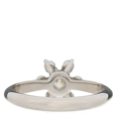 Tiffany Platinum Diamond Flower Ring 48 4.5 4 of 5