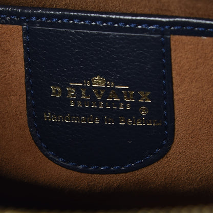 Delvaux Grained Calfskin Charme Tote Jumping Marine 7 of 10